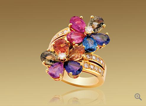 bulgari sapphire flower ring price