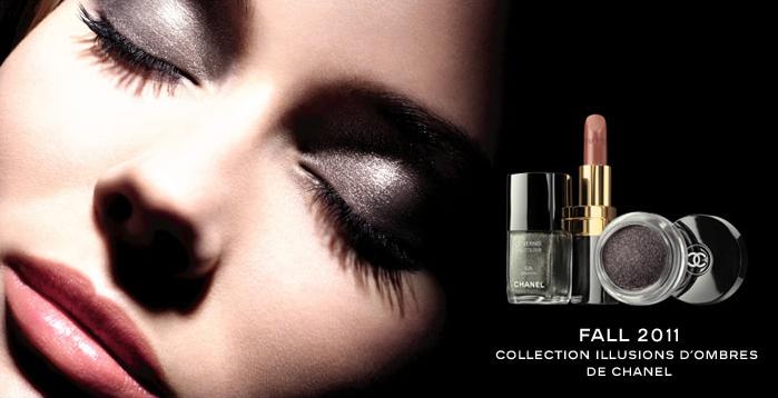 Fall 2011 Makeup Chanel Illusion d'Ombre in 83 Illusoire & 84 Épatant and Contraste in 68 Rose Écrin