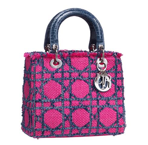 Dior Tweed and Crocodile Lady Dior Bag Spring Summer 2011 1